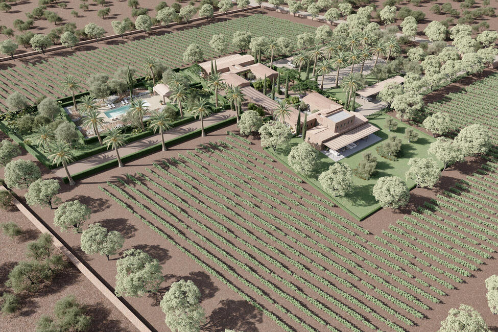 Luxuriöse Neubau-Finca mit Pool, in Strandnähe in Sa Rápita