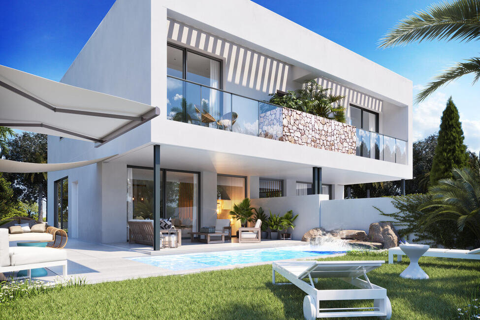 Spektakuläre Neubau-Doppelhaushälfte mit privatem Pool in Marratxi