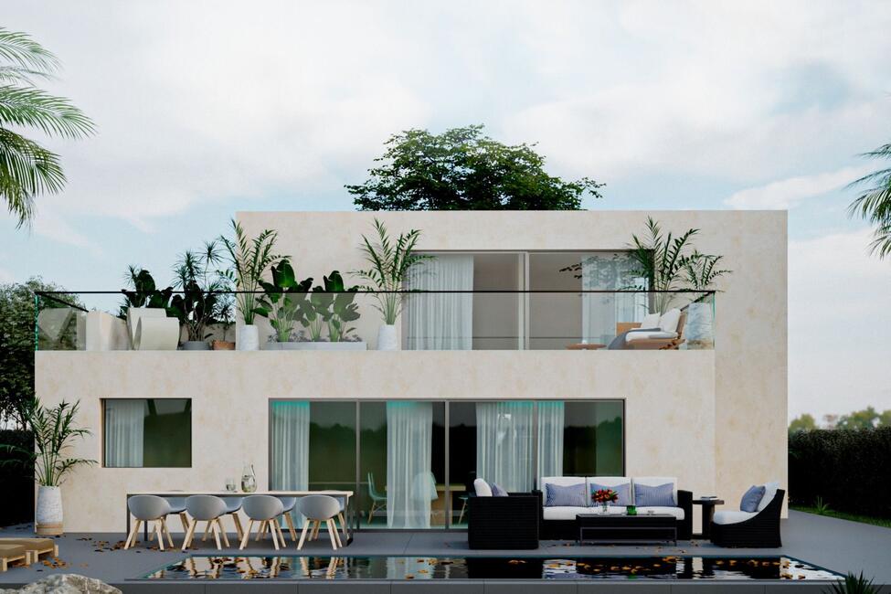 Fantástica villa de nueva construcción con piscina en Bahía Grande