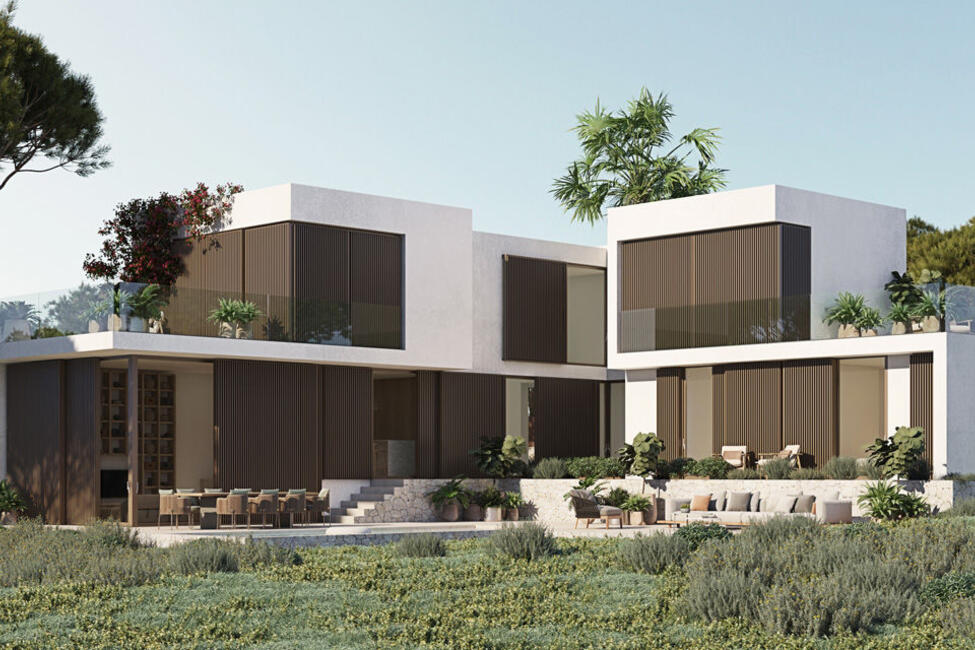 Exclusive new construction villa with pool and views in Son Gual