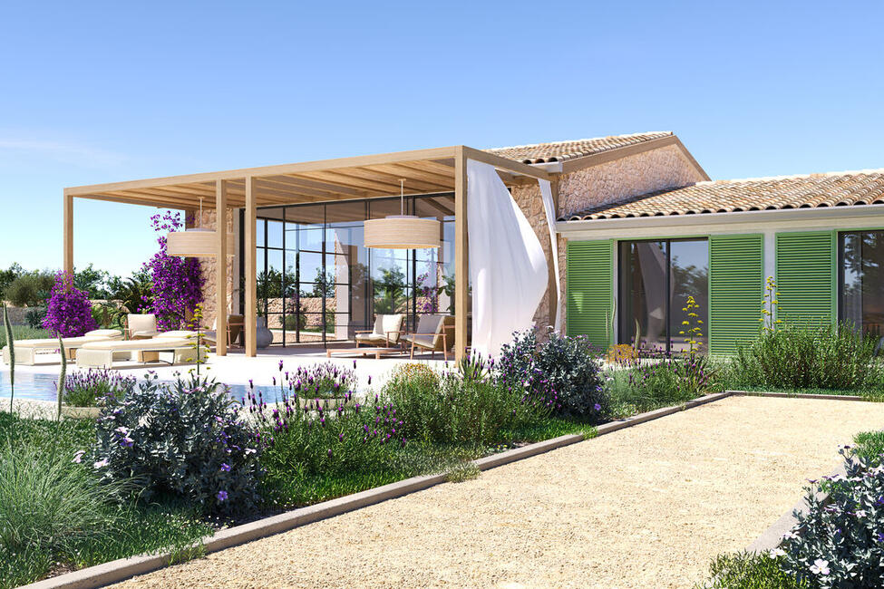 Traumhafte Neubau-Finca mit Meerweitsicht in Marratxi