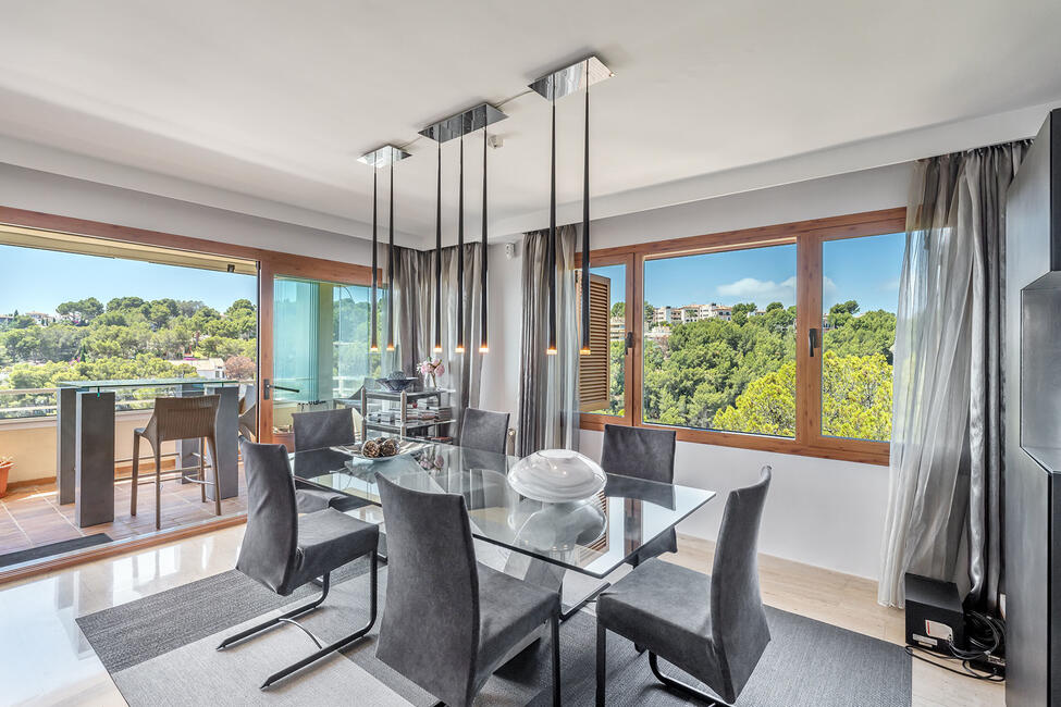 Reizendes Penthouse mit Meerblick in einer exklusiven Wohnanlage in Cas Catala