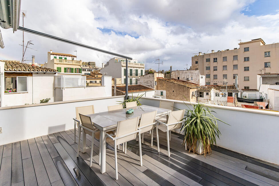Stylish duplex penthouse with terrace in Santa Catalina