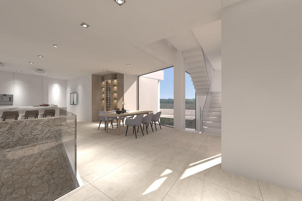Top Designer-Neubau-Villa mit fantastischem Teil-Meerblick in El Toro