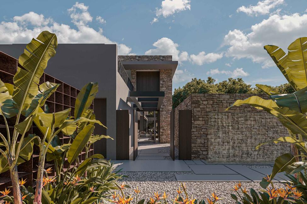 Luxury new construction villa with pool, near the beach in Cala Vinyas