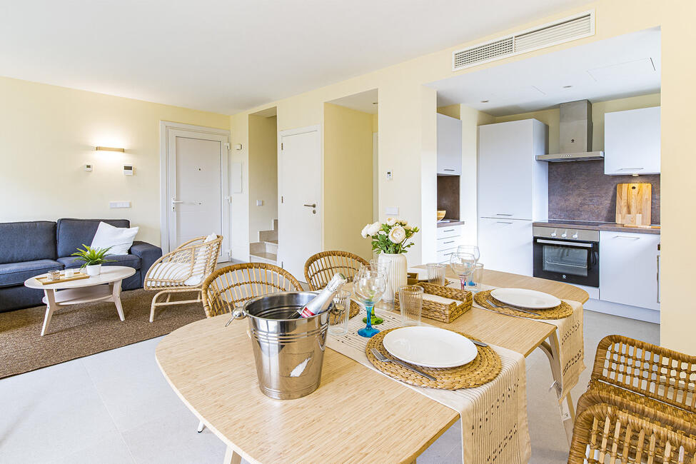 Attractive new-build villa with sea views in upmarket residential complex in Sa Rapita