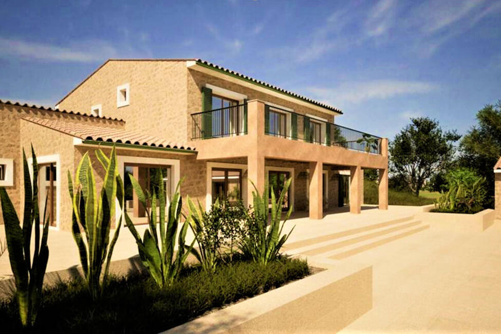 Attraktives Grundstück mit Projekt einer Finca mit Pool in Porto Cristo