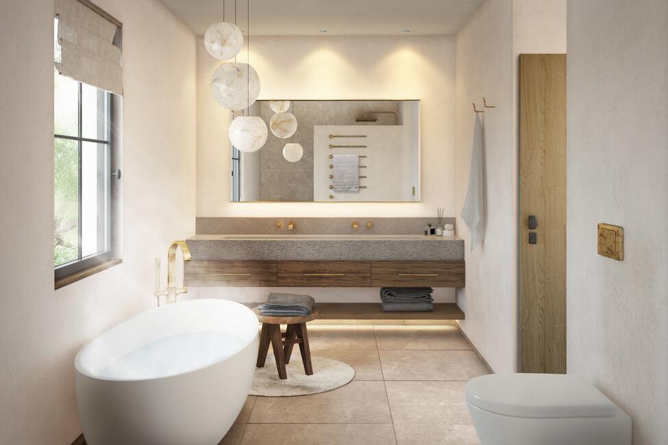 Unique new construction finca with pool and sensational mountain views in Llubi