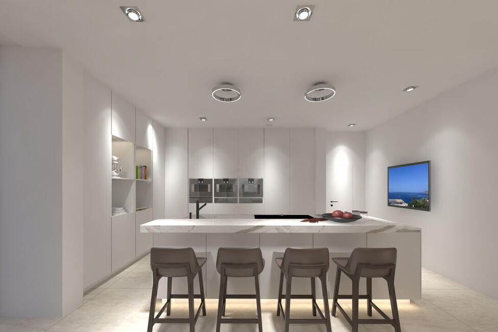 Top Designer-Neubau-Villa mit fantastischem Teil-Meerblick in El Toro