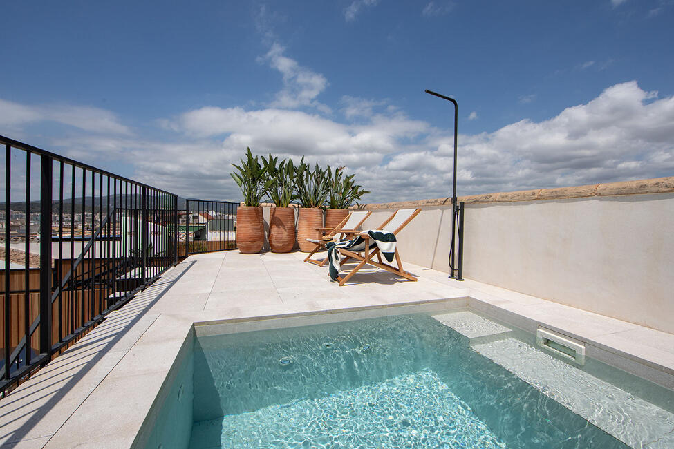 Spektakuläres Duplex-Penthouse mit Dachterrasse und Pool in Palmas Altstadt