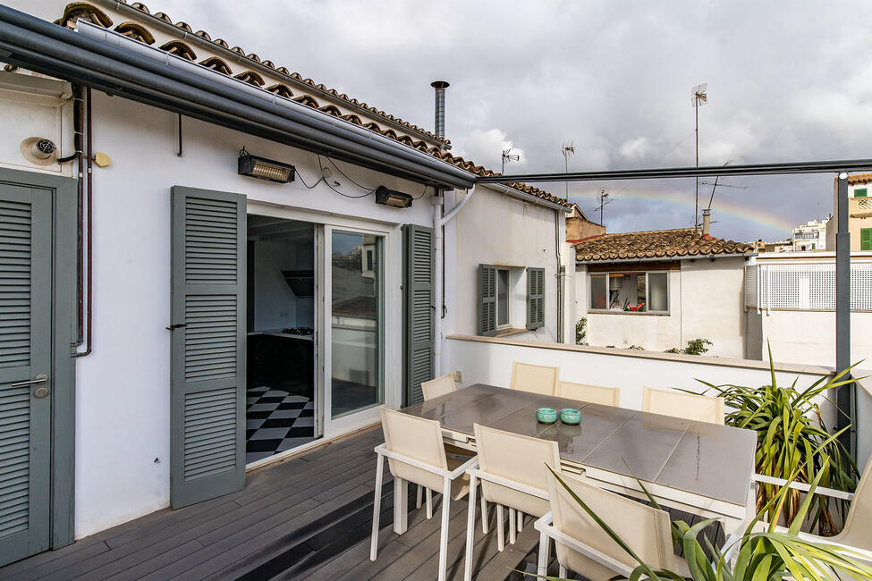Stylish duplex penthouse with terrace in Santa Catalina