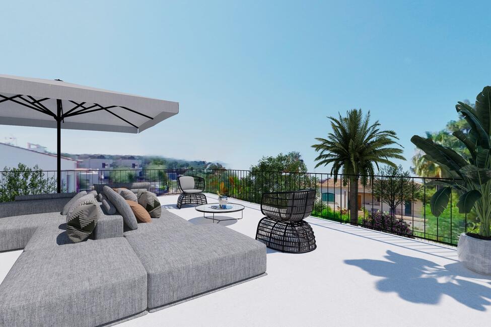 Attraktive Neubau-Villa mit Pool und Meeresweitsicht in Sa Cabaneta