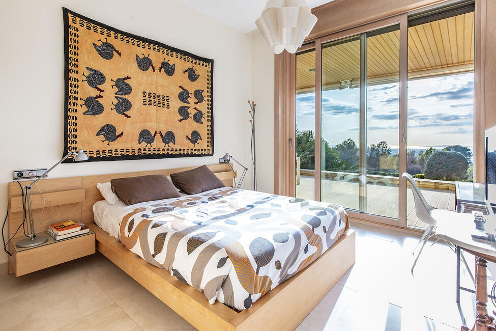 Villa mit Panoramablick auf das Meer und die Bucht von Palma in Puntiró