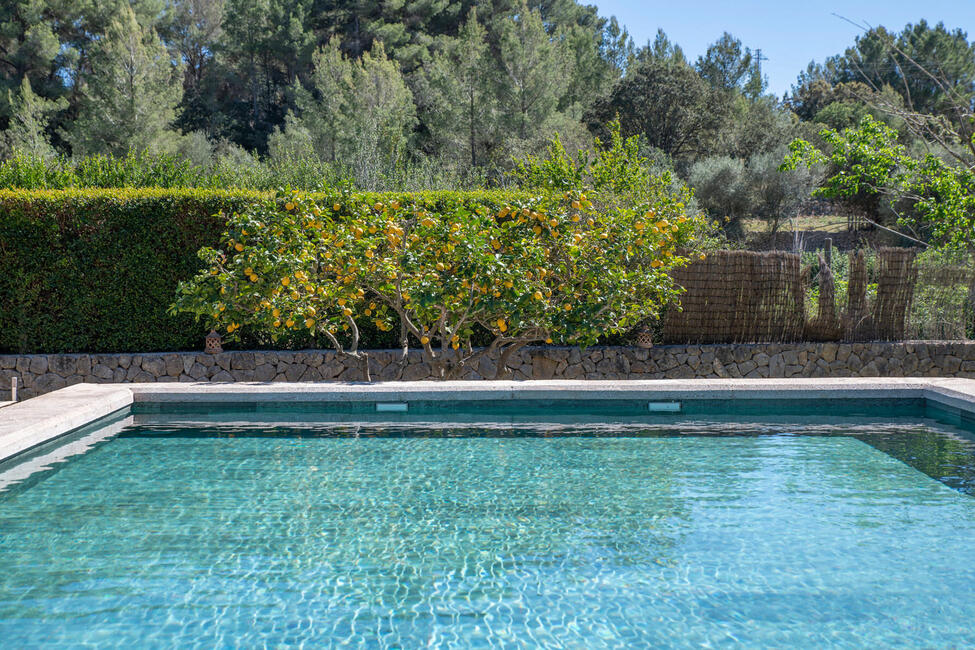 Preciosa finca con vistas a la montaña y piscina en Calvia