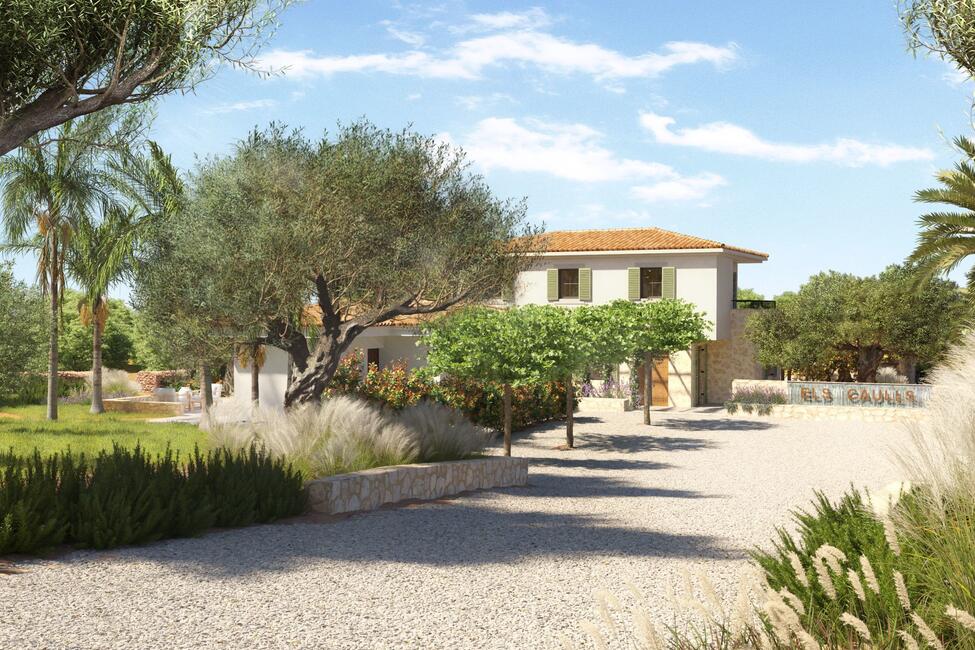 Unique new construction finca with pool and sensational mountain views in Llubi