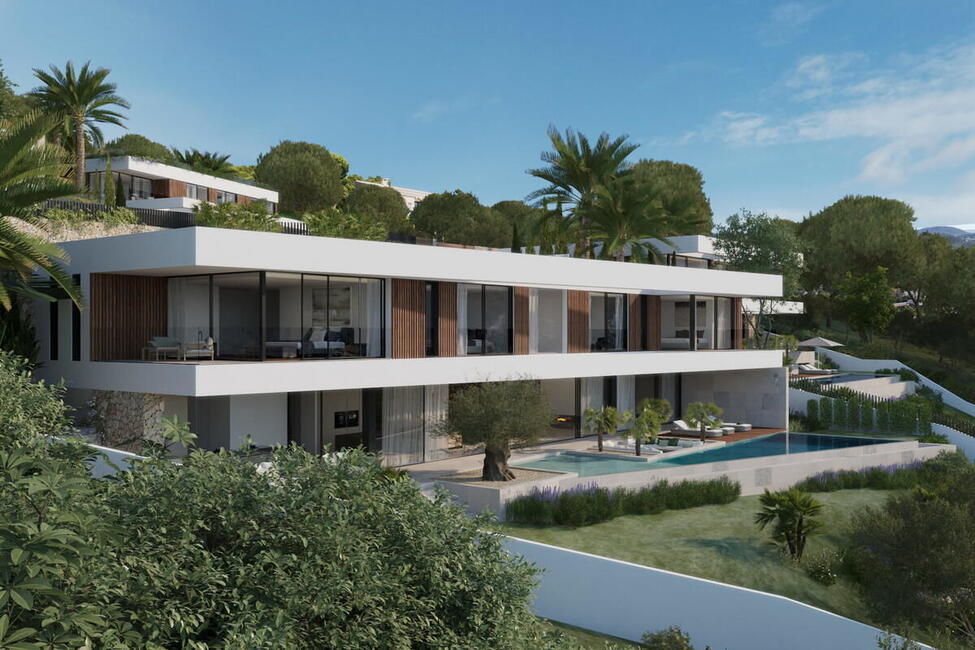 Impresionante villa de Villa de nueva construcción con Vistas a la bahía de Camp de Mar
