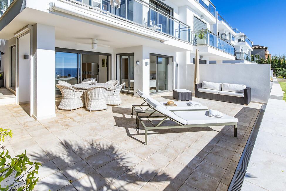 Traumhaftes Erdgeschoss-Apartment in 1. Meereslinie in Puerto Andratx