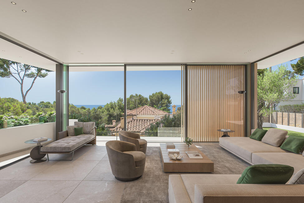 Impresionante chalet de nueva construcción con vistas al mar en Costa d'en Blanes