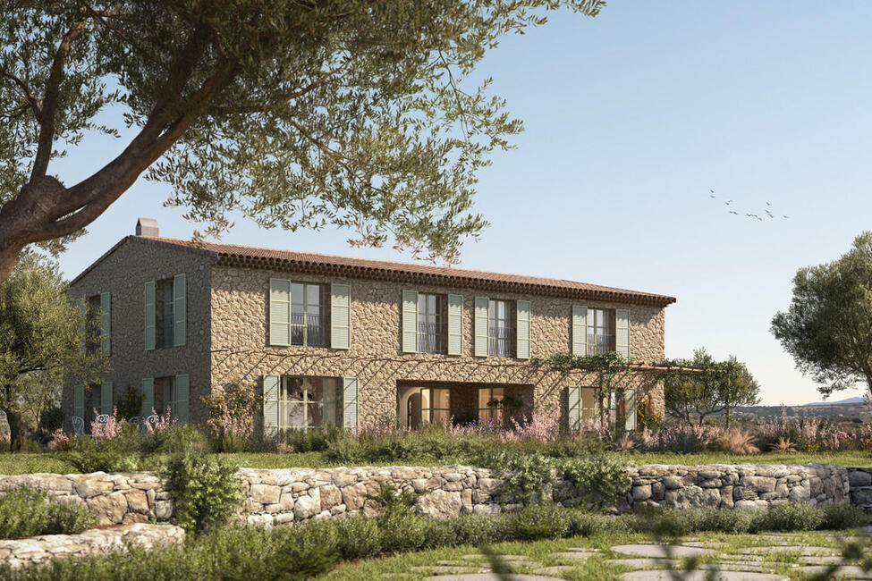 Finca única de nueva construcción con vistas al castillo y al Puig de Alaró en Alaró