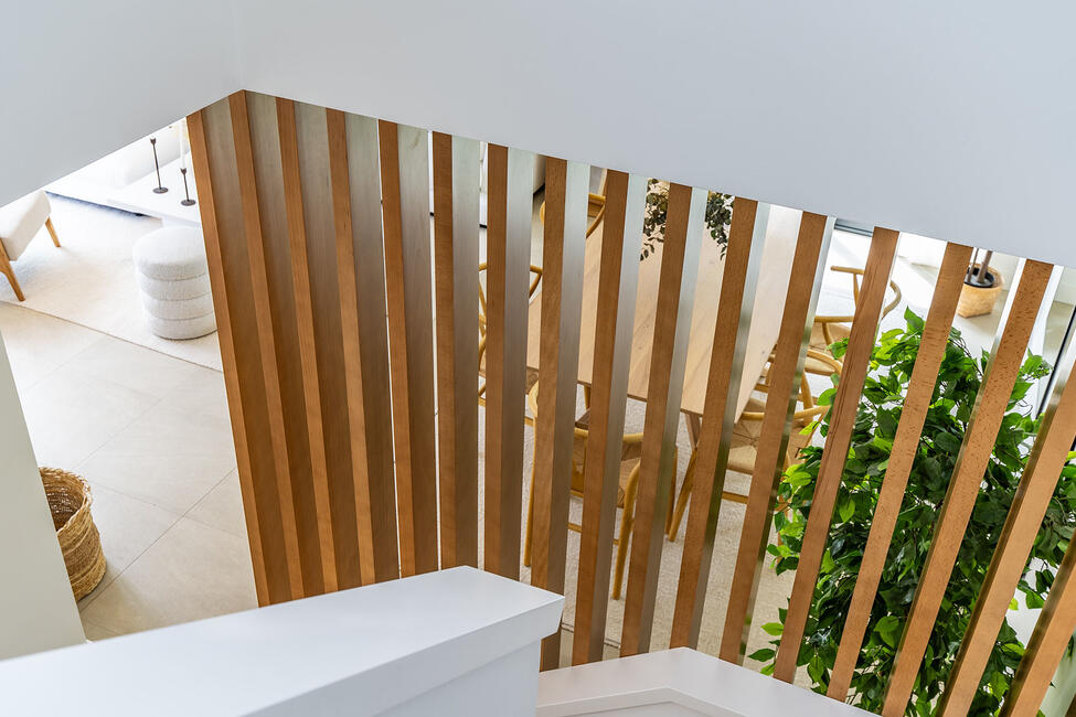 Sonnige Neubau-Doppelhaushälfte mit privatem Pool und Garten in Puig de Ros
