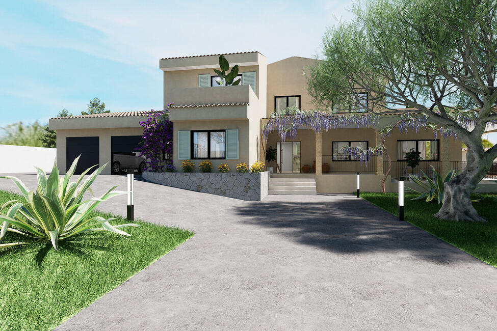Top renovierte Villa mit Pool und privatem Tennisplatz in Pòrtol