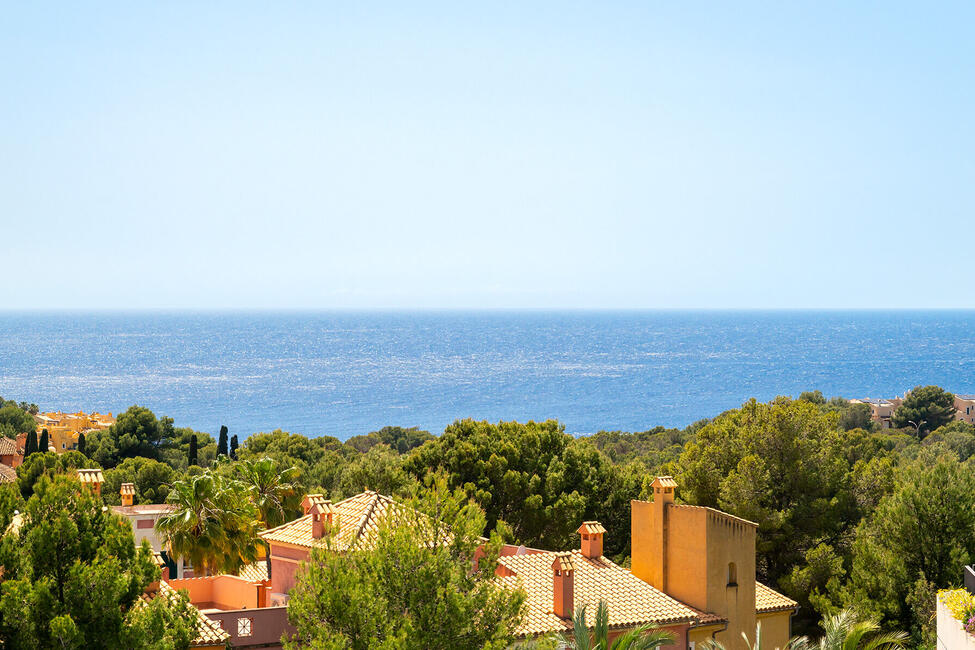 Beeindruckendes Meerblick-Penthouse mit einzigartiger Dachterrasse mit privatem Pool in Nova Santa Ponsa