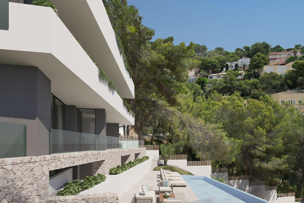 Impresionante chalet de nueva construcción con vistas al mar en Costa d'en Blanes