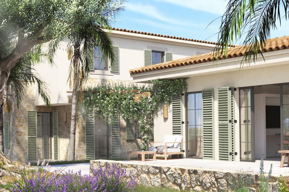 Unique new construction finca with pool and sensational mountain views in Llubi