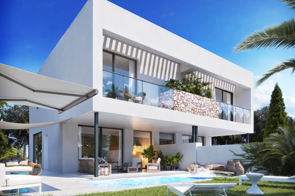 Spektakuläre Neubau-Doppelhaushälfte mit privatem Pool in Marratxi