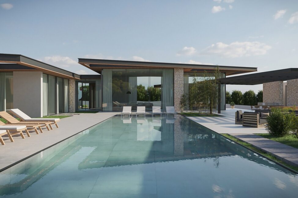 Sensationelle Neubau-Villa mit Pool im gehobenen Wohngebiet Nova Santa Ponsa