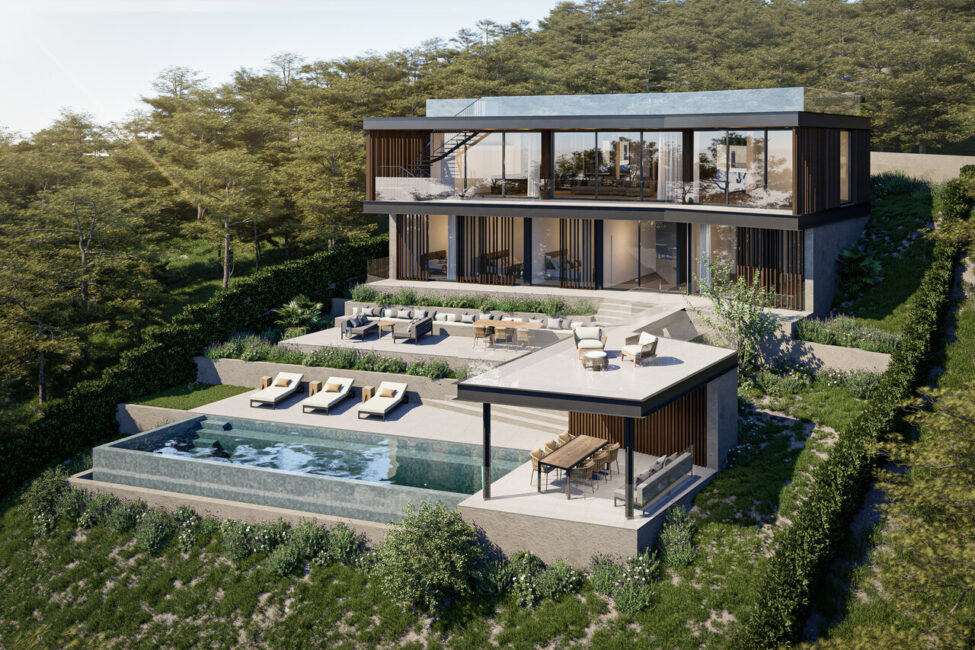 Luxuriöse Neubau-Villa mit Meerblick in erhöhter Lage von Paguera