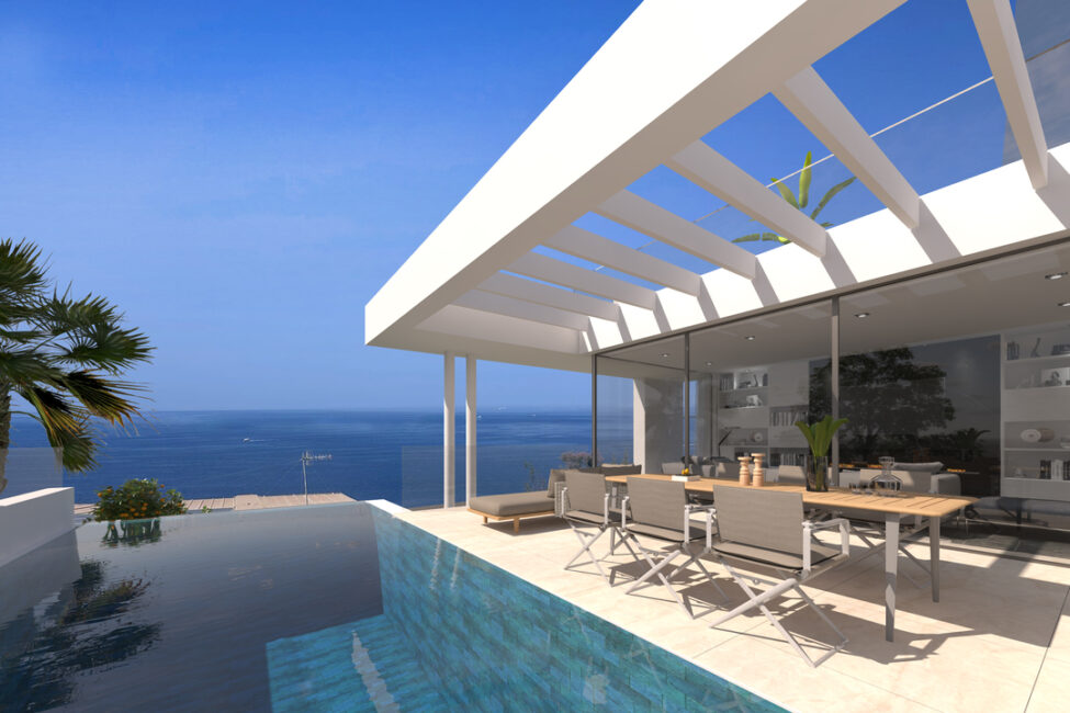 Top Designer-Neubau-Villa mit fantastischem Teil-Meerblick in El Toro